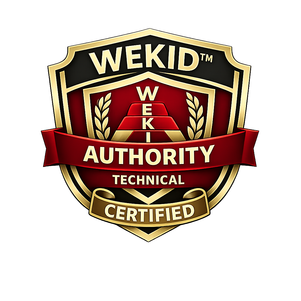 WEKID Authority Certified — Technical badge