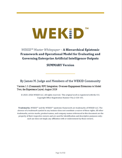 The WEKID™ Master Whitepaper Executive Brief document